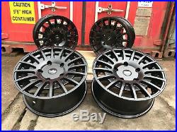 18 Ford Transit Custom Alloy Wheels 5x160 Aluwerks Piranha Black Matt