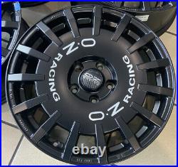 18 Genuine Oz Rally Van Alloy Wheels Satin Blk Volkswagen T5 & T6