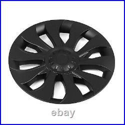 18 Hubcap Wheel Rim Cover Matte Black For Tesla Model 3 2017-22 Whirlwind Style