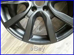18 Inch Alloy Wheels Matt Satin Black Alloys Vw Golf Scirocco Caddy Audi A3 Q3