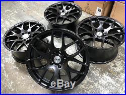 18 Lkw Lk0.4 Black Alloy Wheels Fits Bmw 3 Series E90 E91 E92 E93 F30 F31