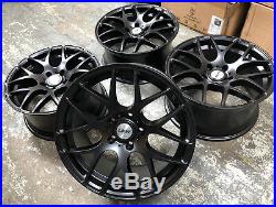 18 Lkw Lk0.4 Matt Black Alloy Wheels Fits Bmw M3 Csl E46 E90 E92 E93