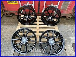 18 RS ST Alloy Wheels 5x108 BLACK fits Ford Focus Mk2 Mk3 Mk4