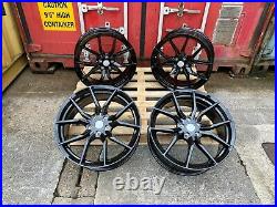18 RS ST Alloy Wheels 5x108 BLACK fits Ford Focus Mk2 Mk3 Mk4