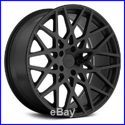 18 TSW Vale Black Wheels Rims Tires Package 5x112 VW MK5 MK6 MK7 Audi A3