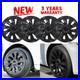 18 Wheel Cover Hubcaps Rim Cover Matte Black For Tesla Model 3 2017-2023 4pcs