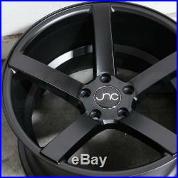 18x10 Matte Black Wheels JNC 026 5x114.3 25 (Set of 4)