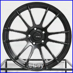 18x8 Matte Black Wheels AVID1 AV20 AV-20 5x114.3 35 (Set of 4)