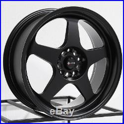 18x8 Matte Black Wheels Vors SP1 5x114.3 35 (Set of 4)