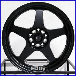 18x8 Matte Black Wheels Vors SP1 5x114.3 35 (Set of 4)