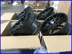 18x9 +30 Aodhan LS008 5x100 Matte Black Wheels (Use Set)