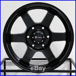 18x9 Matte Black Wheels Vors VE37 6x5.5/6x139.7 0 (Set of 4)