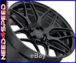 19 20 MRR FS01 Flow Forged Matte Black 19x10 20x12 Wheels For C7 Corvette Z06