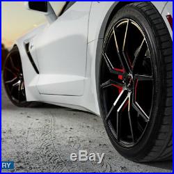 19 20 Xo Verona Black Concave Wheels Rims Fits Chevrolet C5 Corvette
