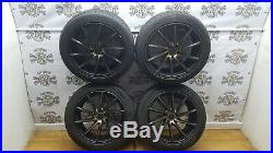 19 5x112 Directional Alloy Wheels Matt Black, Gold, Audi, Vw, Merc, Vossen