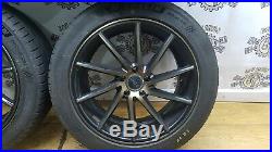 19 5x112 Directional Alloy Wheels Matt Black, Gold, Audi, Vw, Merc, Vossen