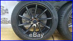 19 5x112 Directional Alloy Wheels Matt Black, Gold, Audi, Vw, Merc, Vossen