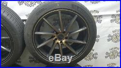 19 5x112 Directional Alloy Wheels Matt Black, Gold, Audi, Vw, Merc, Vossen