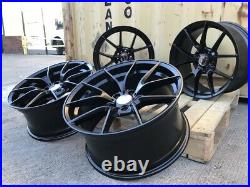 19 763M Haste Alloy Wheels 5x120 WIDER REAR SATIN Black fits BMW 3 Series