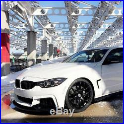 19 AVANT GARDE M410 MATTE BLACK CONCAVE WHEELS RIMS FITS BMW F32 428i 435i