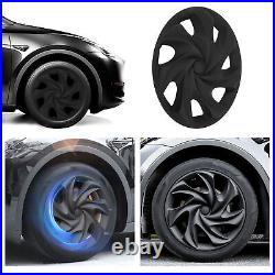 19 Inch Hubcap Fit 2020-2023 Model Y Wheel Covers 4pcs Matte Black