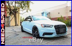 19 MRR GF9 Matte Black 19x8.5 Concave Wheels For Audi B8 A4 S4