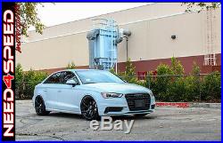 19 MRR GF9 Matte Black 19x8.5 Concave Wheels For Audi B8 A4 S4