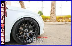 19 MRR GF9 Matte Black 19x8.5 Concave Wheels For Audi B8 A4 S4