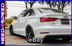 19 MRR GF9 Matte Black 19x8.5 Concave Wheels For Audi B8 A4 S4