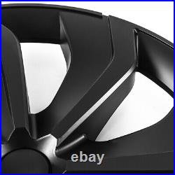 19 Matte Black Wheel Cover Hubcaps Rim Cover Fit For Tesla Model Y 2020-2023 UK