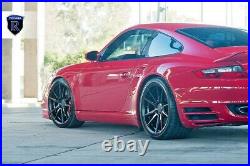 19 Rohana Rfx2 Matte Black Concave Wheels Rims For Porsche 996 911 C4s Turbo