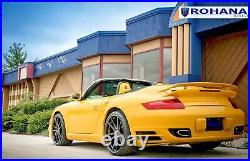 19 Rohana Rfx2 Matte Black Concave Wheels Rims For Porsche 996 911 C4s Turbo