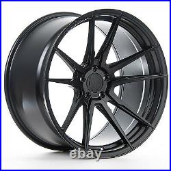 19 Rohana Rfx2 Matte Black Concave Wheels Rims For Porsche 996 911 C4s Turbo