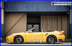 19 Rohana Rfx2 Matte Black Concave Wheels Rims For Porsche 996 911 C4s Turbo