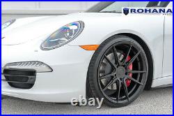 19 Rohana Rfx2 Matte Black Concave Wheels Rims For Porsche 996 911 C4s Turbo