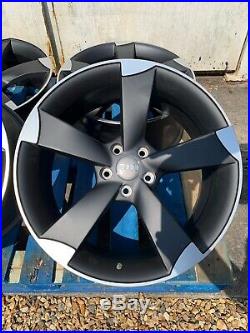 19 TTRS Rotor Arm Style Alloy Wheels Only Matt Black/Polished to fit Audi A3