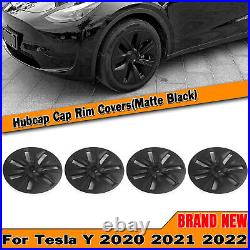 19 Wheel Cover Hubcap Hub Cap For Tesla Model Y 2020 2021-2023 2022 Matte Black