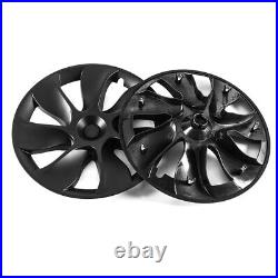 19 Wheel Cover Hubcaps Rim Cover For Tesla Model Y 2020 2022 2023 Matte Black