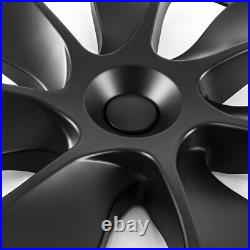 19 Wheel Cover Hubcaps Rim Cover For Tesla Model Y 2020 2022 2023 Matte Black