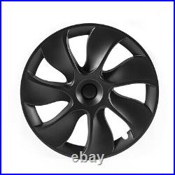 19 Wheel Cover Hubcaps Rim Cover For Tesla Model Y 2020-2023 Matte Black 4PCS A