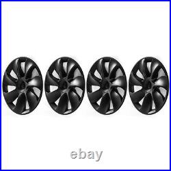 19 Wheel Cover Hubcaps Rim Cover For Tesla Model Y 2020-2023 Matte Black 4PCS D