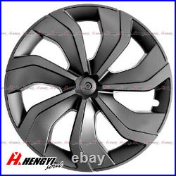 19 inch Hubcap Hub Cap Wheel Rim Cover Fit Tesla Model Y 2020-2023 Matte Black