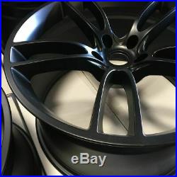 19x10/19x11 GT Style fit Ford Mustang 5x114.3 35/50 Matte Black Wheels Rims Set