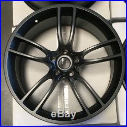 19x10/19x11 GT Style fit Ford Mustang 5x114.3 35/50 Matte Black Wheels Set(4)