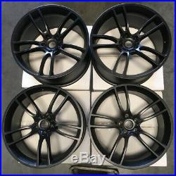 19x11/19x11.5 GT Style fit Ford Mustang 5x114.3 24/55 Matte Black Wheels Set(4)