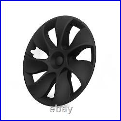1 Set 19 Wheel Cover Hubcaps Rim Cover For Tesla Model Y 2020-2023 Matte Black
