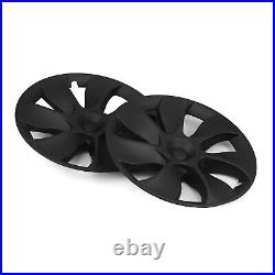 1 Set 19 Wheel Cover Hubcaps Rim Cover For Tesla Model Y 2020-2023 Matte Black