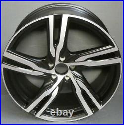 1 Volvo S90 V90 20 R-design Alloy Wheel Rim Matte Black & Diamond Cut Genuine