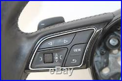 2016 AUDI A4 B9 Multifunctional Black Flat Bottom Steering Wheel