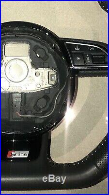 2017 Audi A6 Ultra Black Édition C7 A7 S Line Flat Bottom Steering Wheel